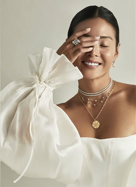 Woman wearing jewelry